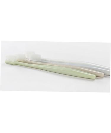 Ultechnovo 4-Pack Extra Soft Wooden Toothbrushes | Eco-Friendly Medium Bristle for Home Use | Khaki Color - Buy Online on GoSupps.com