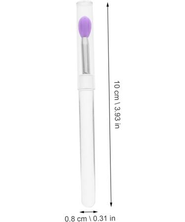 DRESSOOS 6pcs Small Lip Brush with Lid Lip Gloss Lipstick Eyeshadow Eye Shadows Applicators Lip Applicator Silicone Makeup Brush Lip Mask Applicator Lip Wands Scrub Brush Plastic - Buy Online on GoSupps.com