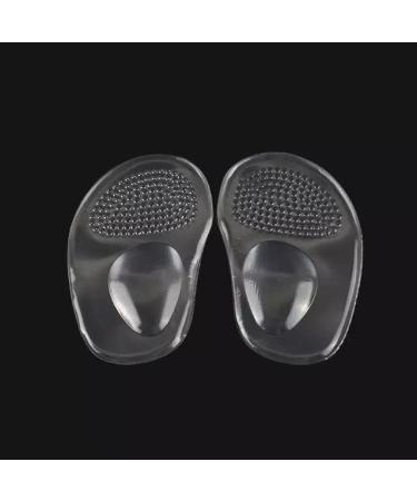 Transparent Silicon Metatarsal Pads for Women - 3 Pairs Gel Ball of Foot Cushions | All Day Painless Relief | One Size Shoe Inserts - Buy Online on GoSupps.com