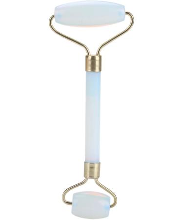 Verdant Touch Artificial Jade Roller - Double Head Face & Eye Massager | Anti-Aging Beauty Tool - Buy Online on GoSupps.com