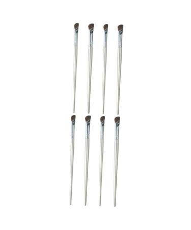 Beavorty Eyebrow Brush 8 Pcs Nose Shadow Brush Eyeshadow Flat Liner Brush Nose Contour Brush Miss Dropshipping Sickle mediumx2pcs As Shownx2pcs