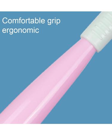 Dsouweh Sensory Toothbrush - Gentle Dental Care for Adults & Kids | Triple Brush Design in Pink - Buy Online on GoSupps.com
