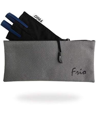 FRIO VIVA DOUBLE 10 x 18cm | Insulin bag for 2 pens | or e.g. 1 pen and 2 replacement cartridges | with a zipper (gray)