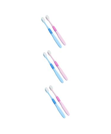 PartyKindom 6 Pcs Toothbrush Household Bur Ladies pp