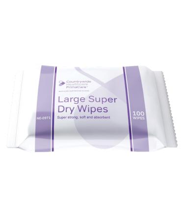 PrimaCare Large Super Dry Wipe (100 wipes) white 100 wipes