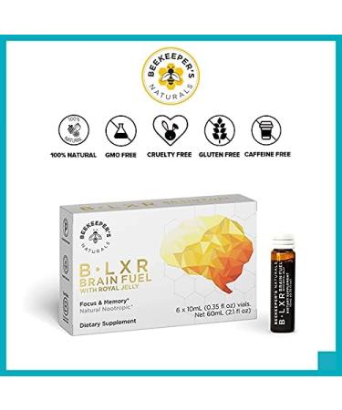 Beekeepers Naturals Brain Fuel 10 ML - Nootropic Blend for Cognitive Support - Buy Online on GoSupps.com