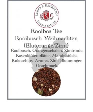 Lerbs & Hagedorn Rooibos Rooibusch Christmas Tea Blood Orange / Cinnamon 250 g