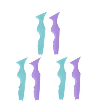 MAGICLULU 6 Pcs Silicone Beauty Ruler Silicone Molds Eyeshadow Eyeliner Stamp Eyeliner Aid Protection Sample