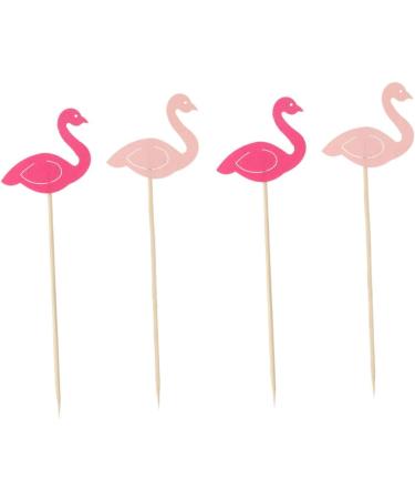 TIDTALEO 100 Pcs Cupcakes Decorative Drink Sticks Wedding Dessert Picks Birthday Food Picks Animal Cupcake Picks Cocktail Party Picks Flamingo Toothpicks Food Decor Pastry Party Supplies - Buy Online on GoSupps.com