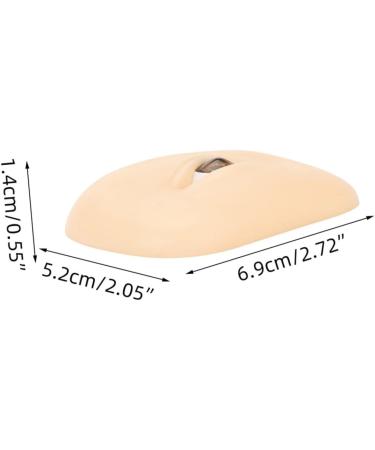 NOLITOY 1 Set Makeup Practice Skin Eyeshadow Eye Makeup Board Makeup Silicone Skin Training Board Thicken 6.90X5.20X1.40CM Assorted Color - Buy Online on GoSupps.com