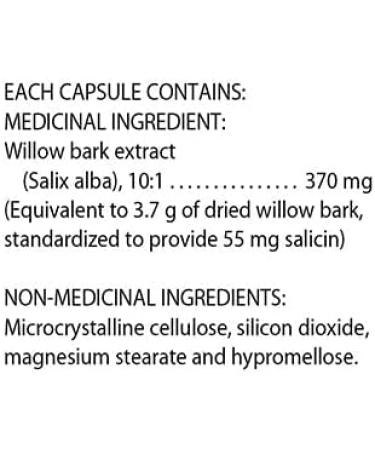 Flora Health Pain-Away - Willow Bark Extract Original Source of ASA Traditionally Used in Herbal Medicine Natural Way to Relieve Minor Aches and Pains Gluten-Free Vegan - 30 Vegetarian - Buy Online on GoSupps.com