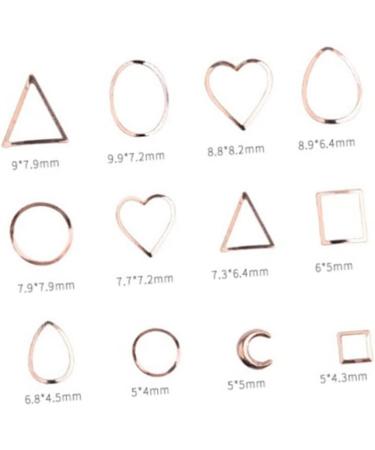 minkissy Nail Art Rivet 1 Box Manicure Tools Rose Gold Decorations Manicure Decoration Rivet 3d Nail DIY Nail Accessories Size 1 Picture 2 - Buy Online on GoSupps.com