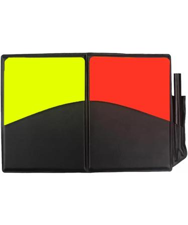 Chanehann Sport Referee Cards Set - Red & Yellow Cards with Bag Point Book Pencil & Metal Whistle for Football & Basketball - International Shipping Available - Buy Online on GoSupps.com