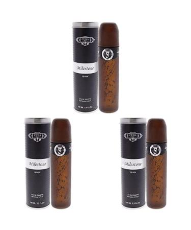 Cuba Milestone for Men Eau de Toilette Spray 3.3 Ounce (Pack of 3) 3.3 Fl Oz (Pack of 3)