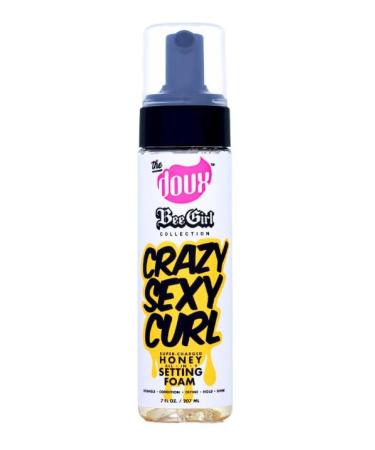 Bee Girl Crazy-Sexy-Curl Honey Setting Foam 7 oz. Frizzy Hair Moisturizing (Pack of 1)