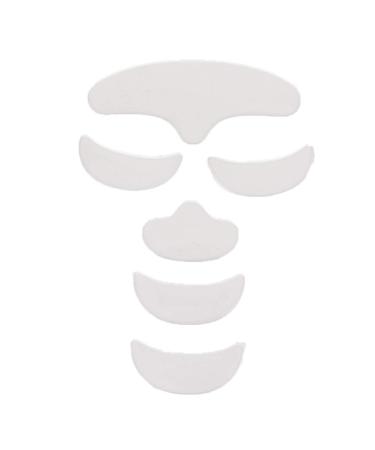 ZJchao Wrinkle Patches  6Pcs Silicone Smile Lift Patch Pad Facial Wrinkle Patches Skin Lifting Reusable Forehead Eye Chin Face Patch for Reducing Eye and Around Mouth and Upper Lip Wrinkles