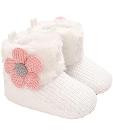 Baby Winter Warm Fleece Booties | Non-Slip Soft Sole Shoes for Boys & Girls 0-6 Months | Adjustable Crawling Prewalker Boots for Toddlers - Buy Online on GoSupps.com
