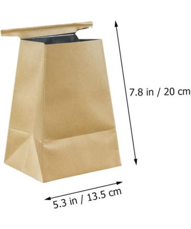 60 Pack Light Brown Kraft Paper Car Trash Bags - Ideal for Travel, Vomit, and Mini Waste - Buy Online on GoSupps.com