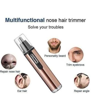 Professional Nose Hair Trimmer - Painless Ear & Nose Trimmer for Men & Women | Waterproof Dual Edge Blades USB Charging - Buy Online on GoSupps.com