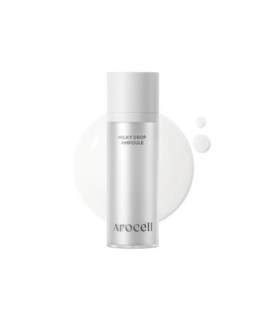 AROCELL Milky Drop Ampoule 30ml/1.01 Fl Oz Korean Hydrating & Moisturizing Ampoule with TXA Milk Exosome 5% Hyaluronic Acid & Ceramides Soothing Brightening Clear Skin KBeauty Serum