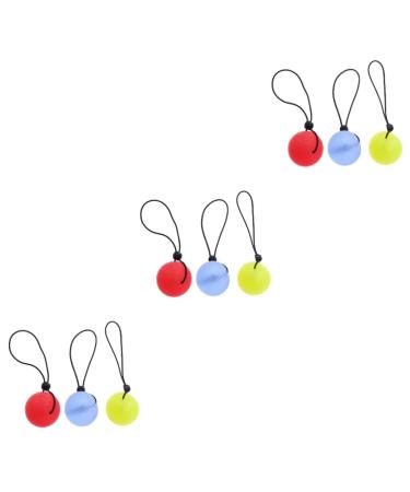 GLEAVI 9 Pcs Exercises Squeezeball Powerballs Training Grip Strengthening Ball Jelly Fitness