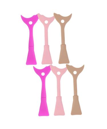 FRCOLOR 6 Pcs Eyeliner Eyeshadow Baffle Eyelash Tool Mascara Comb Silicone Eyeliner Shield Protection Miss