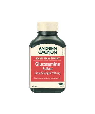 Adrien Gagnon - Glucosamine Sulfate 750 mg Extra-Strength for Joint Repair and Protection 200 Tablets