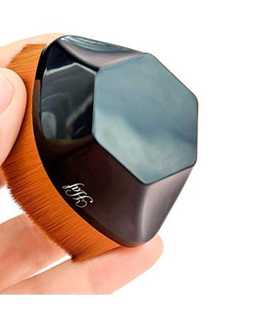Buy Haf Makeup Brush - Diamond Shaped Liquid & Powder Foundation Brush | Flawless Synthetic Fiber Bristles - International Shipping - Buy Online on GoSupps.com