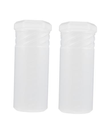 Frcolor shaving brush tube 2 pieces brush barrel and brush box brush for men shaving brush travel case Halter Razor holder man brushes outdoor transparent plastic 5.5x5.5cm transparent