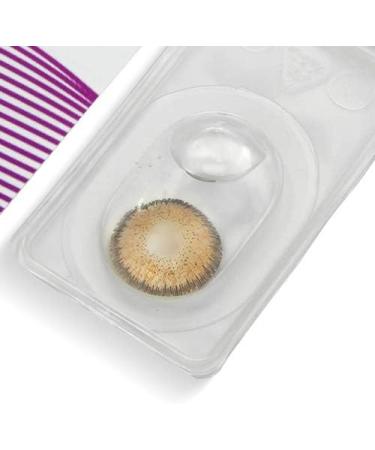 Buy Brown Viola Contact Lenses - Comfortable Silicone 14.50mm Diameter 0.00 Diopters - 1 Pair + Free Case - Worldwide Shipping - Buy Online on GoSupps.com