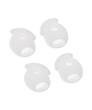 NOLITOY Earphone Ear Tip Accessory 2pairs Non-Slip Over-Ear Headphones Earphone Accessory Comfortable Headphones Earbuds Alternative Caps On-Ear Headphones White Silicone Cap in-Ear