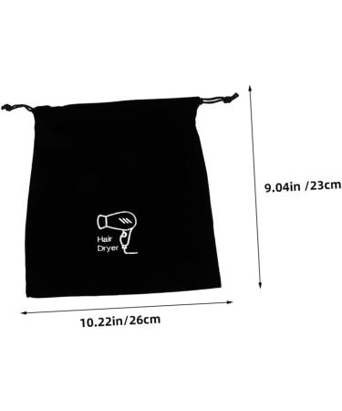 Baluue 3pcs Flannel Hair Dryer Bag Hairdryer Bag Hair Dryer Carrying Bags Hair Tools Travel Bag Travel Bags 26.00X23.00X0.50CMx3pcs Blackx3pcs - Buy Online on GoSupps.com