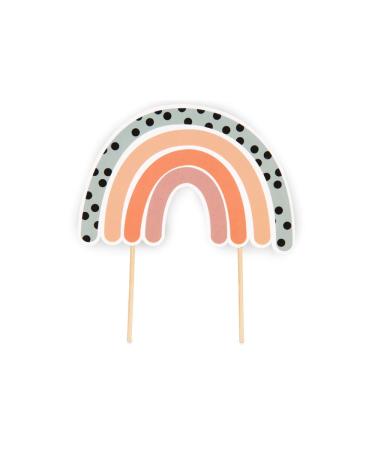 Neutral Rainbow Cake Topper