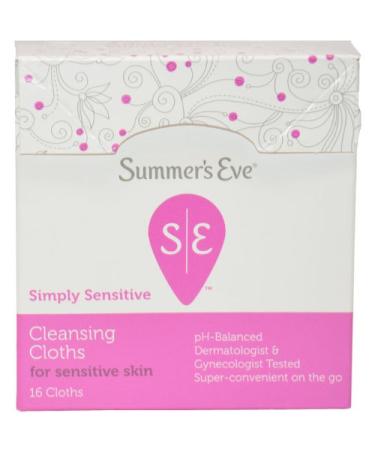 Feminine Cleansing Cloths for Sensitive Skin By Summer'S Eve for Women Cloths 16 Count