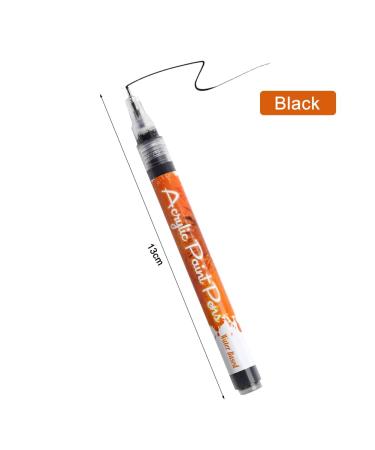 Nail Art Graffiti Stift - Fast Drying Acrylic Painting Pen for DIY Manicure | Waterproof Black Fine Detail Tool for Flower Patterns - Buy Online on GoSupps.com