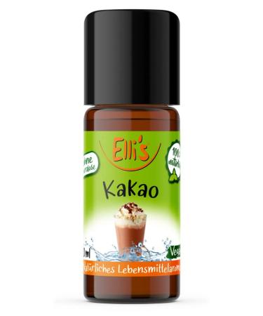 Ellis aromas cocoa natural food aroma |Aroma concentrate from 100 % vegan and natural origin |For dishes & drinks |10 ml