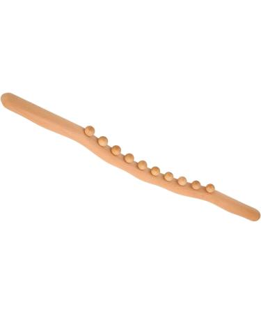Holz Therapy Massage Device - 23.9 Schabestab Gua Sha Massage Stick for Lymphatic Drainage & Anti-Cellulite | Wood Scratching Massage Stick for Back Stomach & Shoulders - Buy Online on GoSupps.com