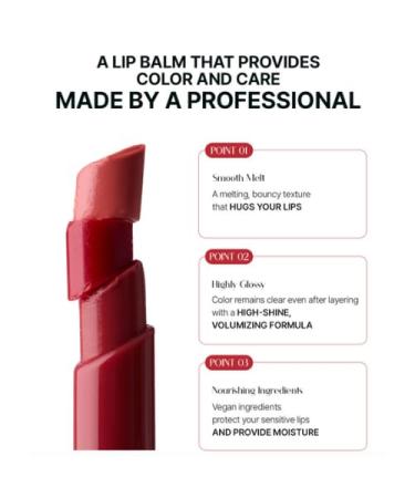 # HANHYUNJAE Pro Melt Lip Balm 3 Colors Food-Inspired Glossy Finish (03 / Fig Rose) / 0.098oz / Vegan Hypoallergenic Hydrating Melting Lip Balm with Rosy Fig Tint Plumping Glossy Finish - Buy Online on GoSupps.com