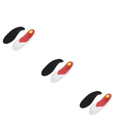 3 Pairs Insoles Feet Pads Sports Shoe Cushion Black