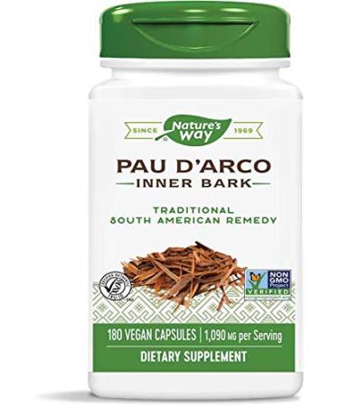 Nature's Way Pau d'Arco Inner Bark 1090 mg 180 Vegan Capsules