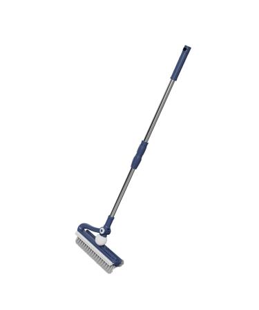 Shanrya Floor Brush Floor Brush Long Handle Easy to Clean Durable Efficient for Patio (Indigo Blue)