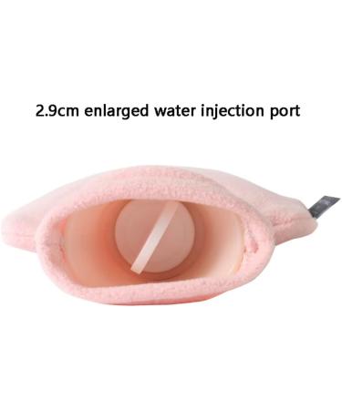 MAIES Small Hot Water Bottle 1000ml - Soft Flannel Cover for Heat & Cold Therapy | Thickened PVC Design for Comfort - Buy Online on GoSupps.com