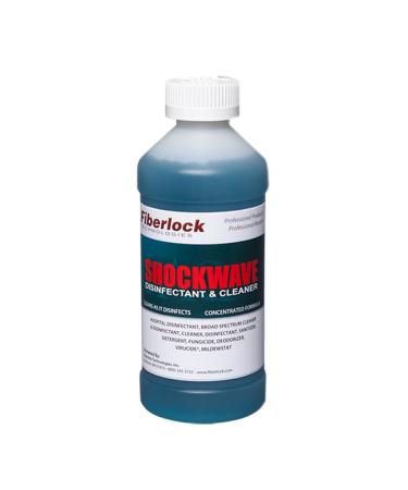 Fiberlock ShockWave Disinfectant Cleaner Concentrate 10 oz. Ideal for Water Restoration & Flood Mitigation Hospital-Grade Disinfectant High-Yield Formula