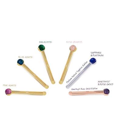Haute Custom Beauty Amethyst & Ros gold Facial Massage Device | Anti-Aging Beauty Tool for Face & Neck | Boost Blood Flow & Skin Elasticity - Buy Online on GoSupps.com
