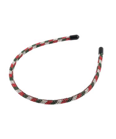 hgnxa Festive Christmas Headband Aesthetic Charm Hairhoop Festival Headdress Knotted Hairband French Style Headwear