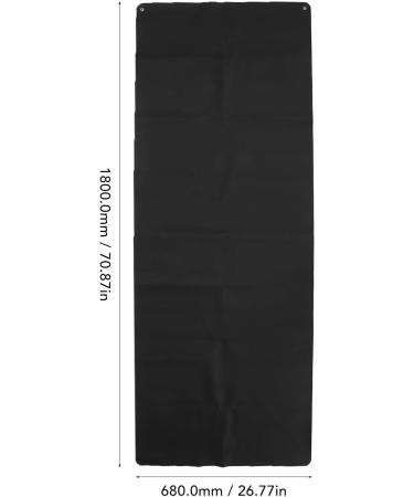 ANGGREK Grounding Mat | Black PU Yoga Grounding Sheet with 5M Cable - Improve Sleep & Reduce Stress - Buy Online on GoSupps.com
