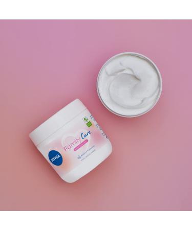 Nivea Almond Family Care Moisturizer - 450ml Body Cream for Sensitive Skin | Natural Almond Oil for Dry Skin | Moisture Care for All Family - Buy Online on GoSupps.com