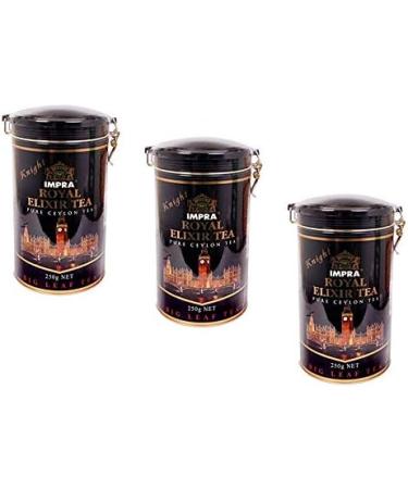  Impra IMPRA Ceylon Royal Elixir Knight Tea Big Leaf from Sri Lanka - 3 x 250g Black Large Leaf Tea Bulk - Buy Online on GoSupps.com