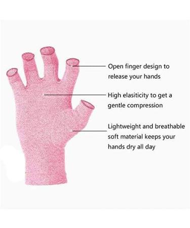 2 Pairs Arthritis Compression Gloves for Women and Men - Pain Relief for Rheumatoid & Osteoarthritis - Ideal for Typing and Daily Tasks - Pink M - Buy Online on GoSupps.com
