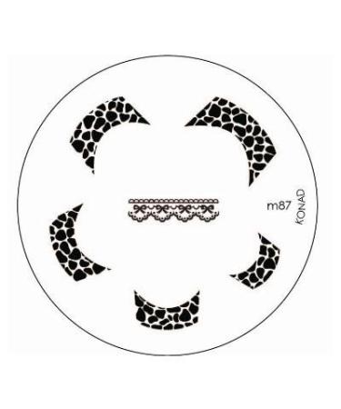 Stamping stencil m87 FRENCH LEO by KONAD - CUTE NAILS